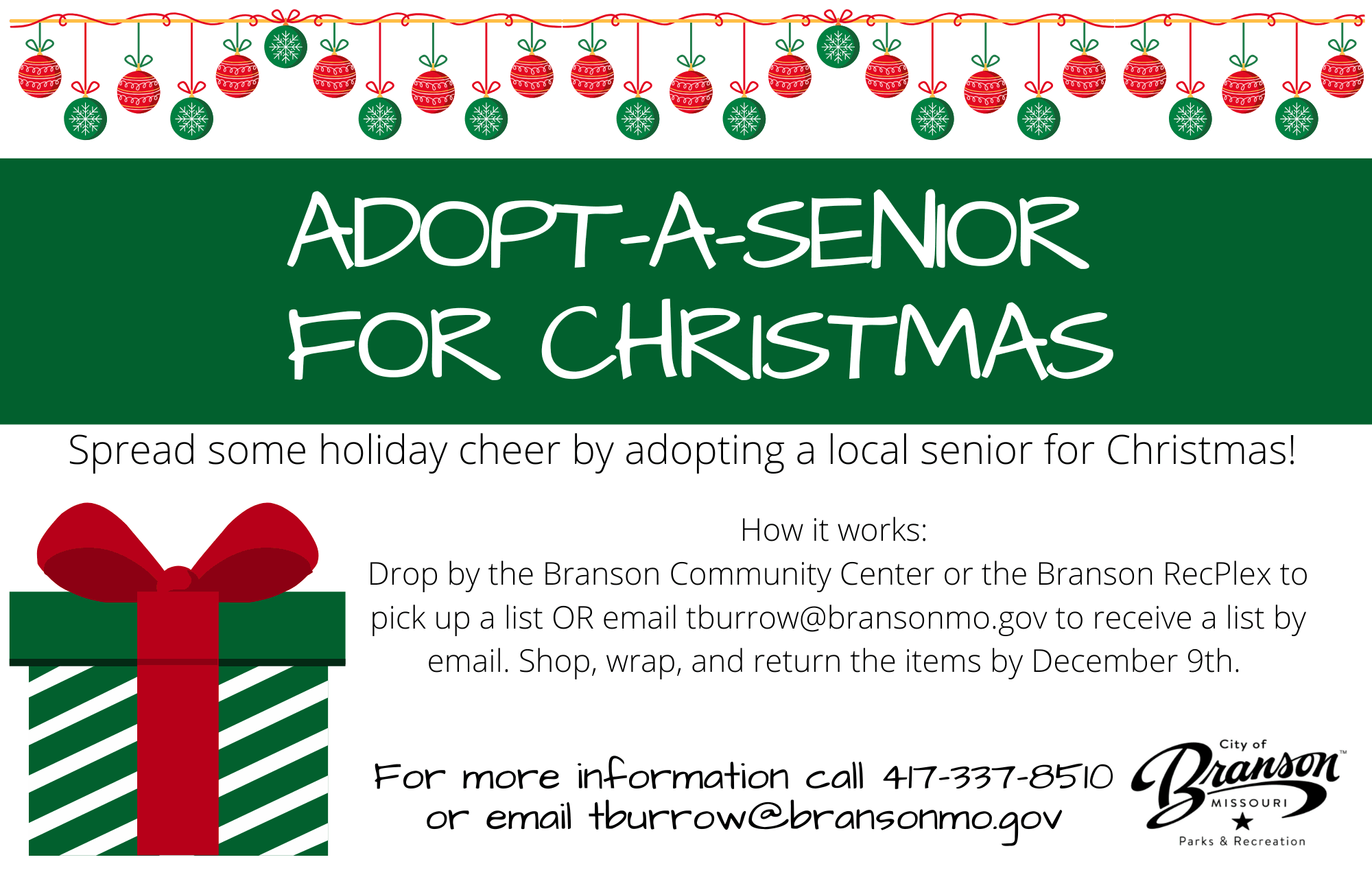 Adopt A Senior 2024 Flyer