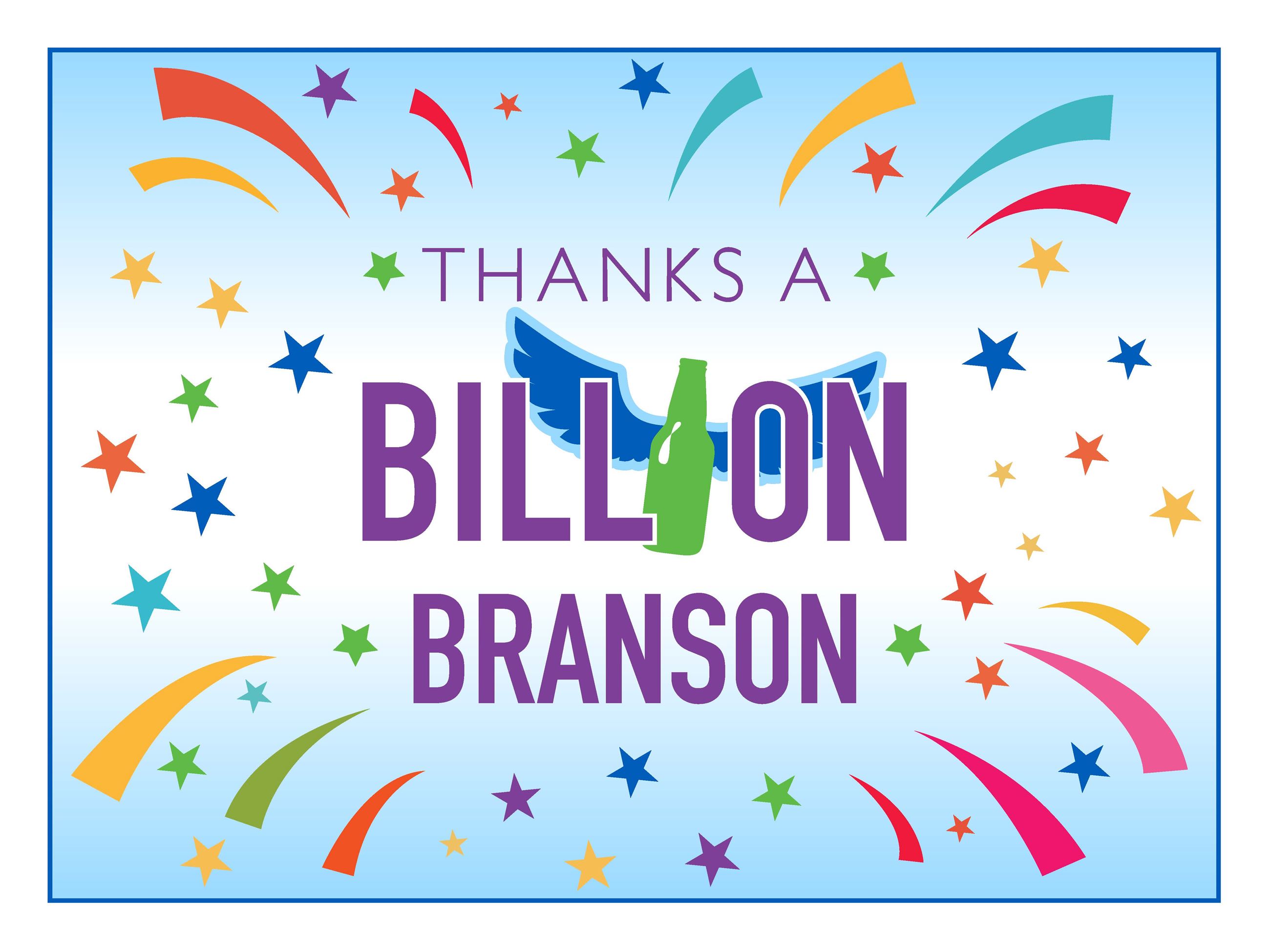 BRANSON-BILLION-GLASS-Poster with Branson